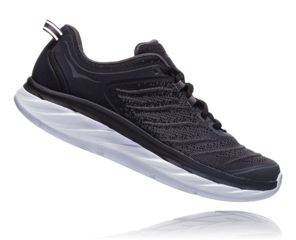 Hoka One One Akasa Womens UK - Black / Grey Road Running Shoes - MUKTR6952